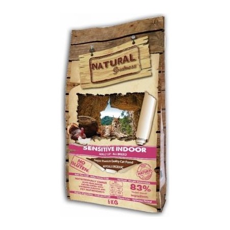 Natural Greatness Chat Sensitive Indoor 6kg-soit 7,51€/kg