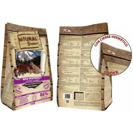 NATURAL GREATNESS Wild Instinct pour Chat Adulte & Chaton 2KG-soit 10,55€/kg
