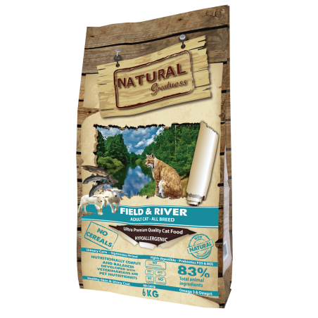 NATURAL GREATNESS FIELD RIVER -CHATS ADULTES TOUTES RACES- 6kg