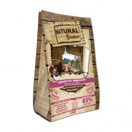 Natural Greatness Chat Sensitive Indoor 2kg-soit 9,54€/kg