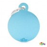 MÉDAILLE COLLECTION BASIC CERCLE GRAND ALUMINIUM CÉLESTE - BLEU