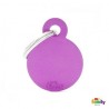 MÉDAILLE COLLECTION BASIC CERCLE PETIT ALUMINIUM VIOLET