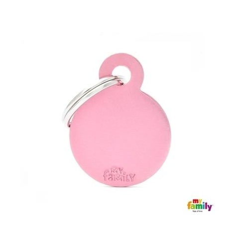 MÉDAILLE COLLECTION BASIC CERCLE PETIT ALUMINIUM ROSE