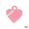 MÉDAILLE COLLECTION BASIC COEUR PETIT ALUMINIUM ROSE