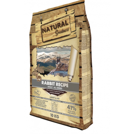 NATURAL GREATNESS Rabbit recipe 10kg soit 6.90€/kg