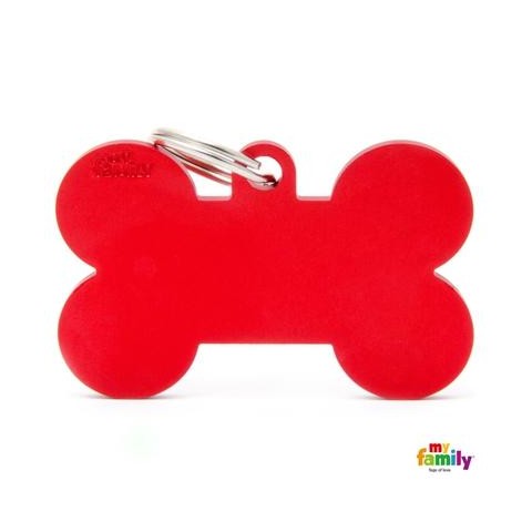 MÉDAILLE COLLECTION BASIC OS GRAND ALUMINIUM ROUGE
